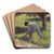 Peasant with a Hoe by Georges Seurat Art Drink Coaster set