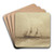 Ein Segelschiff auf hoher See by Ivan Ayvazovsky Art Drink Coaster set Ein Segelschiff auf hoher See by Ivan Ayvazovsky Art Drink Coaster set