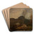 Hst. skogsfjord, Mandal by Amaldus Nielsen Art Drink Coaster set