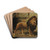 A Lion guarding his Den by George Goodwin Kilburne, Jr. Drink Coasters - set of 4 A Lion guarding his Den by George Goodwin Kilburne, Jr. Drink Coasters - set of 4