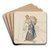 Blanchisseuse by Frdric Houbron Art Drink Coaster set Blanchisseuse by Frdric Houbron Art Drink Coaster set