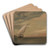 On the Nile by Edward William Cooke Art Drink Coaster set