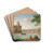 The Church Of San Giovanni Dei Fiorentini, On The Tiber, Rome by Hendrick Frans van Lint Drink Coasters - set of 4