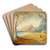 Monastir, Albania by Edward Lear Art Drink Coaster set Monastir, Albania by Edward Lear Art Drink Coaster set