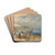 Folkestone Harbour and Coast to Dover by Joseph Mallord William Turner Drink Coasters - set of 4