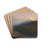 A View Of Mount Athos And The Pantokrator Monastery, Greece by Edward Lear Drink Coasters - set of 4 A View Of Mount Athos And The Pantokrator Monastery, Greece by Edward Lear Drink Coasters - set of 4