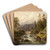 Partie bei Weyer by Gustav Barbarini Art Drink Coaster set