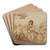 The Rest on the Flight into Egypt by Guercino Art Drink Coaster set