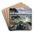 German Landscape (Isar Landscape) by Albert Welti Art Drink Coaster set German Landscape (Isar Landscape) by Albert Welti Art Drink Coaster set
