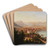 Stadtansicht von Bregenz by Hubert Sattler Art Drink Coaster set