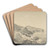 View of the Coast of Sorrento Near Vico by Carl Wilhelm Goetzloff Art Drink Coaster set View of the Coast of Sorrento Near Vico by Carl Wilhelm Goetzloff Art Drink Coaster set