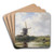 The Gein River, near Abcoude by Willem Roelofs Art Drink Coaster set The Gein River, near Abcoude by Willem Roelofs Art Drink Coaster set