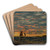 Skisse by Amaldus Nielsen Art Drink Coaster set