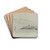 Coastal Landscape with Shipping; Windmill in Distance by Eugne Boudin Drink Coasters - set of 4