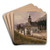 Graveyard in Ischl by Rudolf von Alt Art Drink Coaster set