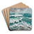 Bewegte See mit gischtenden Wellenkmmen by Karl Hagemeister Art Drink Coaster set