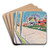 Street in the Bronx by Oscar Bluemner Art Drink Coaster set