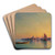 Venice at sunset by Ivan Konstantinovich Aivazovsky Art Drink Coaster set Venice at sunset by Ivan Konstantinovich Aivazovsky Art Drink Coaster set