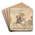 The elopement by Thomas Rowlandson Art Drink Coaster set
