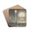 City Square with Fireworks by Dirk Langendijk Drink Coasters - set of 4
