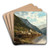 View of Hallstatt by Josef Thoma Art Drink Coaster set