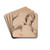 Etude de jeune homme en buste et tude d'un bras by Henri Leopold Lvy Drink Coasters - set of 4