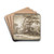 Farms betweenTrees by Gillis Neyts Drink Coasters - set of 4