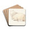 A Sheep Resting by James Ward Drink Coasters - set of 4