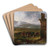 A View near Tivoli (Morning) by Thomas Cole Art Drink Coaster set