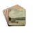 Landing The Dory by David Johnson Drink Coasters - set of 4 Landing The Dory by David Johnson Drink Coasters - set of 4