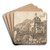 The Bridge at Bridgnorth in Shropshire by Paul Sandby Art Drink Coaster set