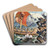 The siren song of partisanship by Udo Keppler Art Drink Coaster set