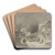 Winteransicht von Falkenstein by Anton Burger Art Drink Coaster set