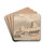 Ruins on the Coast by Thomas Girtin Drink Coasters - set of 4