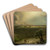 Jerusalem from the Mount of Olives by Frederic Edwin Church Art Drink Coaster set Jerusalem from the Mount of Olives by Frederic Edwin Church Art Drink Coaster set