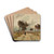 An Avenue in Cayeaux by Rudolf Ribarz Drink Coasters - set of 4