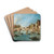 View on the Cannaregio Canal,Venice by Francesco Guardi Drink Coasters - set of 4