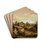 Alpine Landscape with Peasants by Josef Thoma Drink Coasters - set of 4