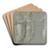A Winged Figure, two Women, and a Man by Biagio Pupini Art Drink Coaster set