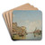 View of the Grand Canal of Venice by Federico del Campo Art Drink Coaster set