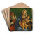 The Madonna And Child With Saints Jerome And Catherine by Giovanni Buonconsiglio Art Drink Coaster set