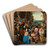 Saint John The Baptist Preaching To The Masses In The Wilderness by Pieter Brueghel The Younger Art Drink Coaster set