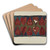 Hooked Rug by James H.C. Vail Art Drink Coaster set Hooked Rug by James H.C. Vail Art Drink Coaster set