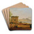 Der Golf von Neapel mit Szenen aus dem Volksleben by Joseph Rebell Art Drink Coaster set