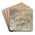 Landschap met een koe en een boer by Jozef Israls Art Drink Coaster set