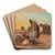 Morning Prayers by Otto Pilny Art Drink Coaster set