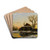 A Winter Twilight by Johannes Bertholomus Duntze Drink Coasters - set of 4