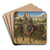 The Flight into Egypt by Vittore Carpaccio Art Drink Coaster set