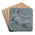 Seated Male Nude by Louis de Boullogne the Younger Art Drink Coaster set