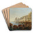 An der Mergellina bei Neapel by Joseph Rebell Art Drink Coaster set
